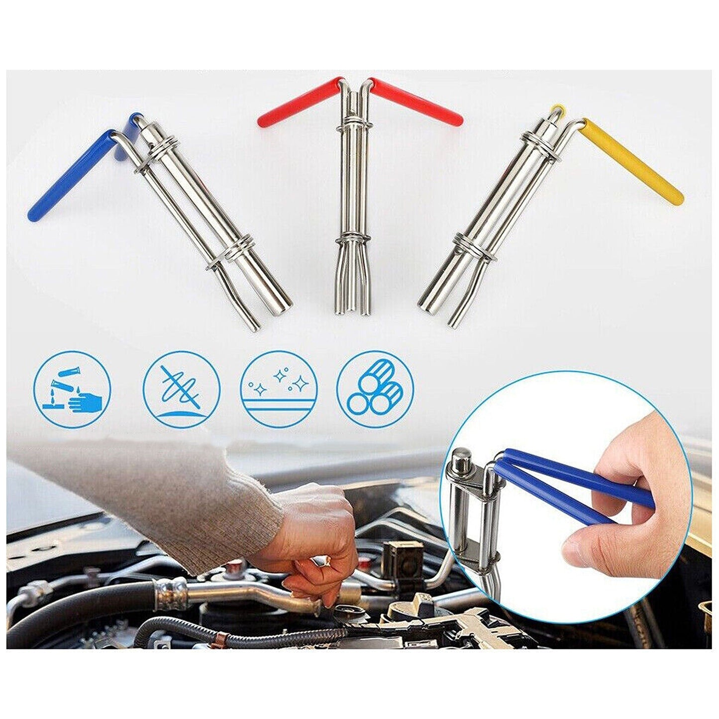 Hydraulic Cylinder Seal Installation Tool U-Cup Piston Rod 3x