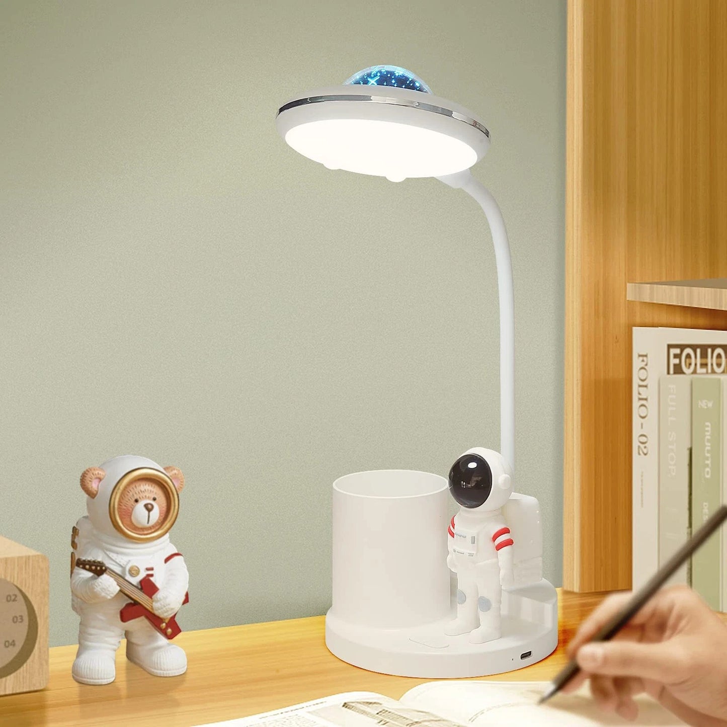 LED Desk Lamp with Touch Sensor and USB Rechargeable Battery