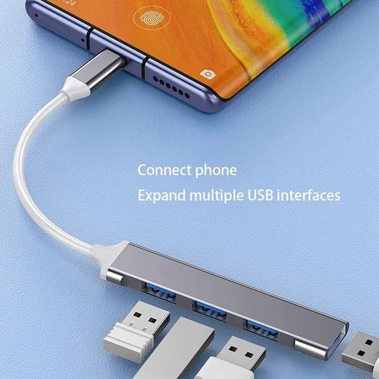 4 in 1 Multi Port Adapter with USB and Type C for MacBook and iPad