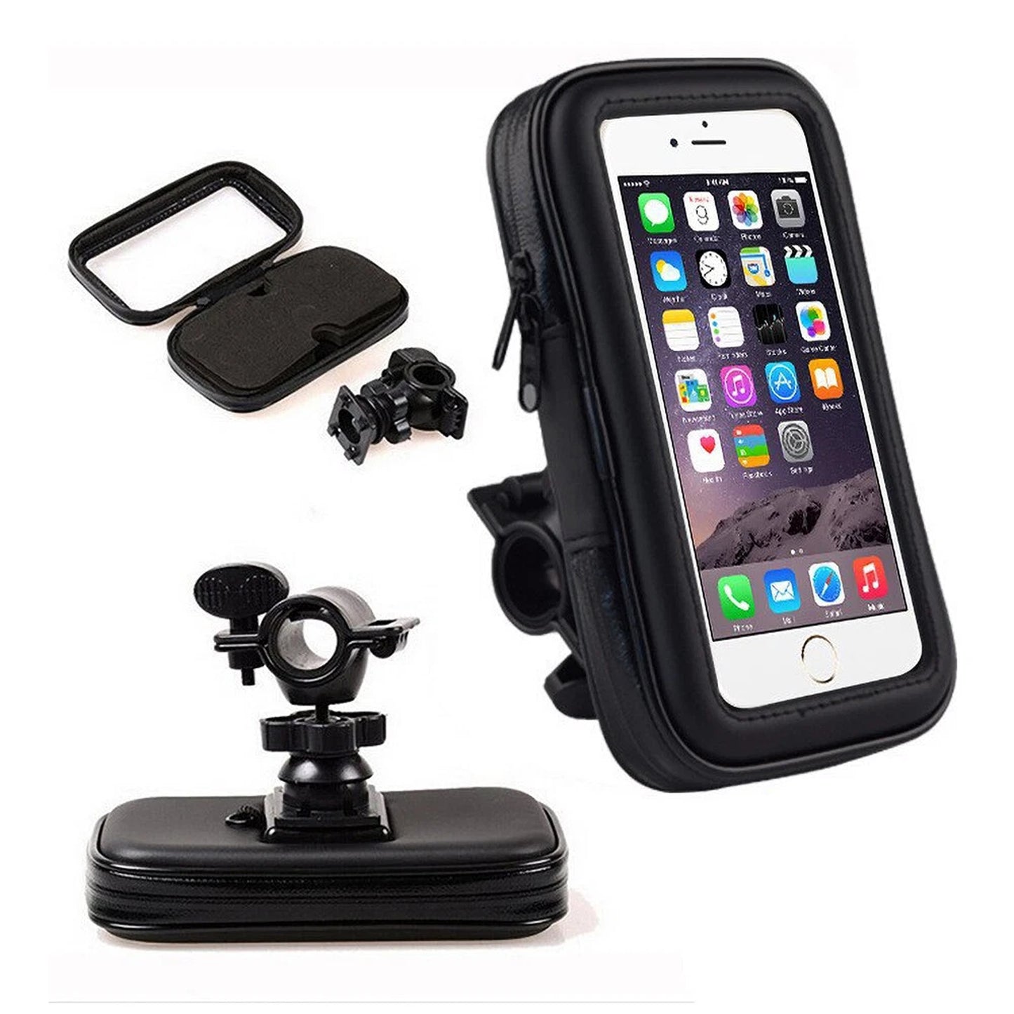 Waterproof Phone Holder Case for Bike and Motorcycle Handlebar