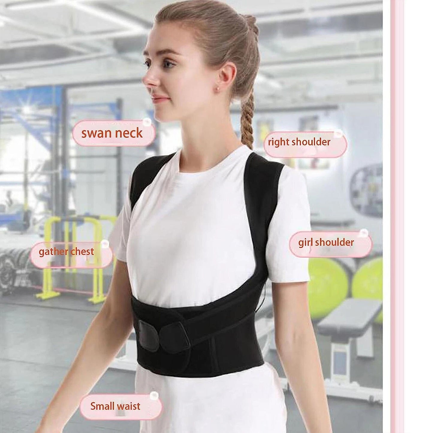Adjustable Posture Corrector Back Support Brace for Men and Women