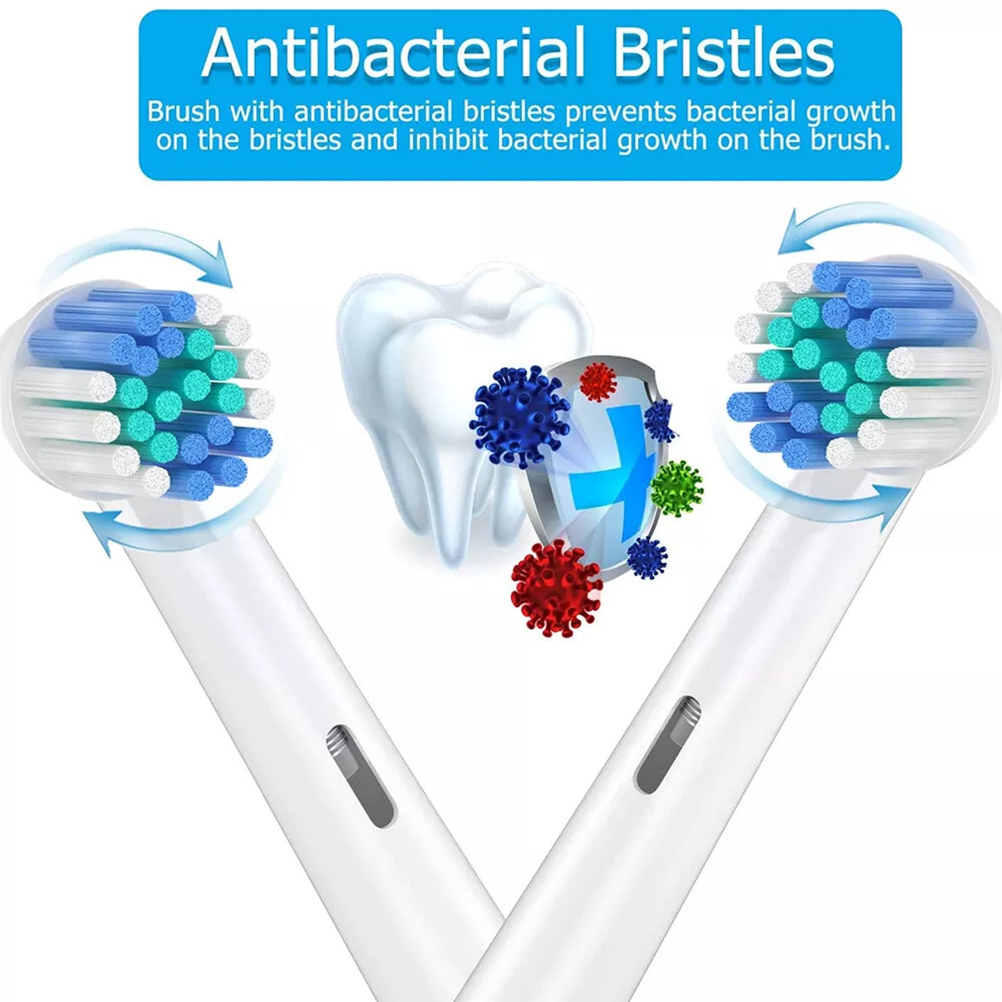 20pcs Replacement Toothbrush Heads Compatible with Oral B Electric Toothbrushes