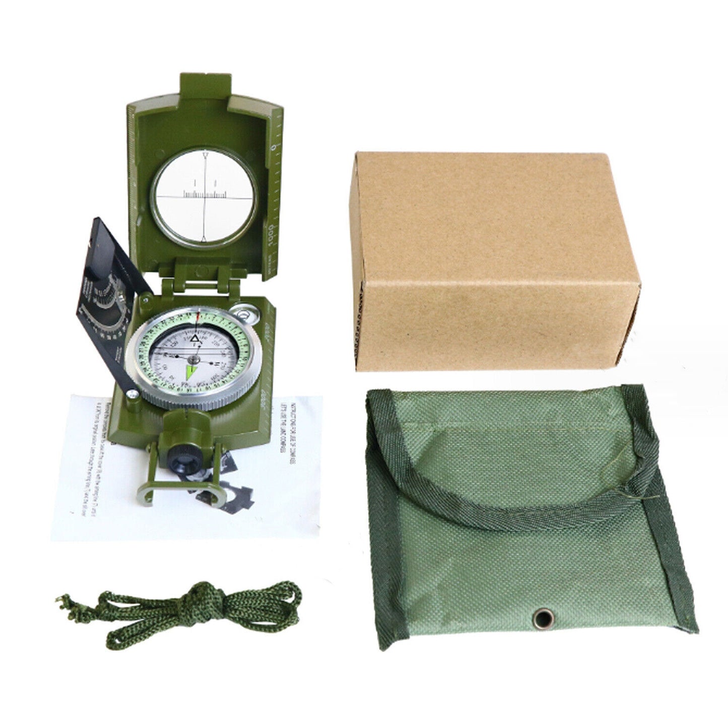 Outdoor Military Metal Sighting Compass Gear Survival