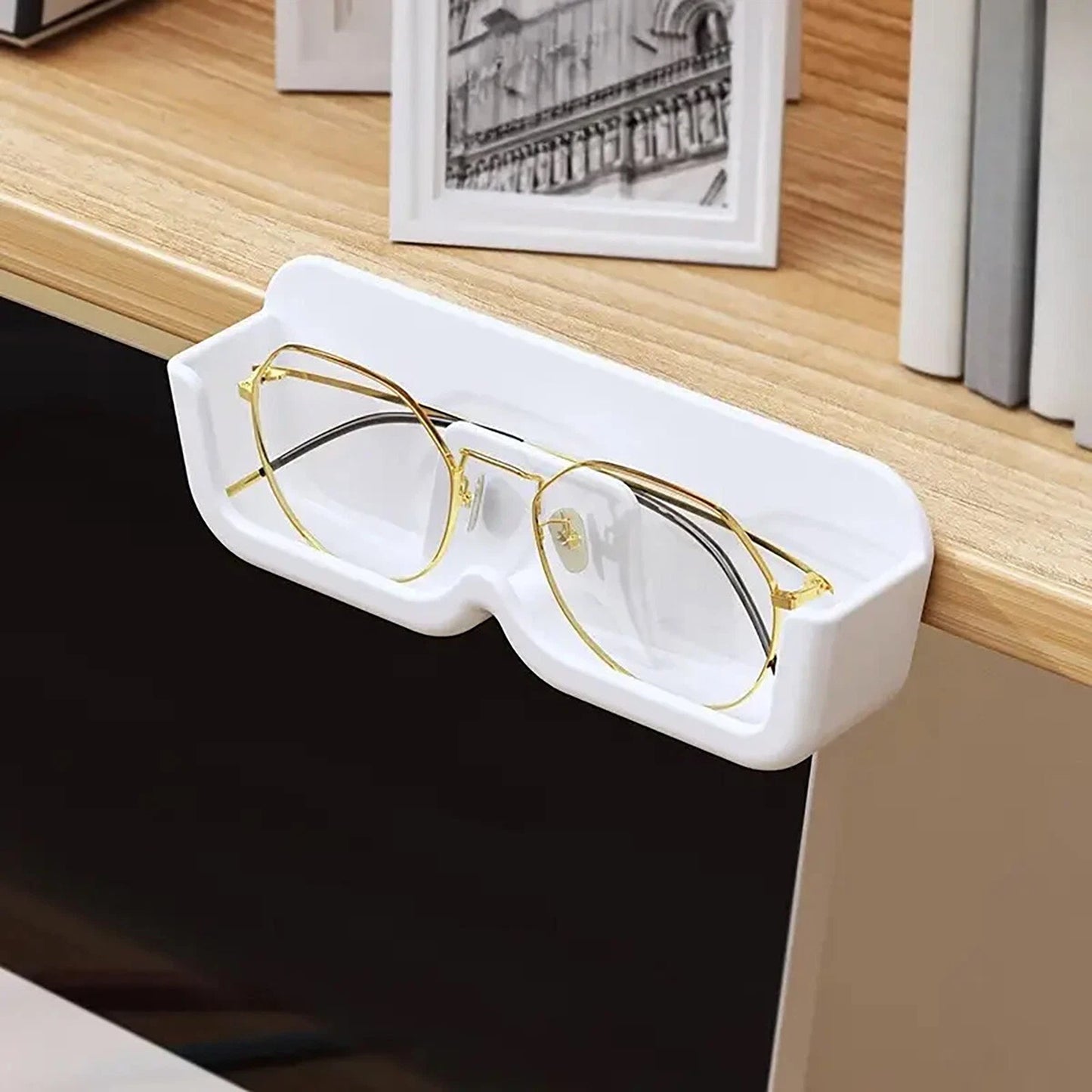 6 Pack Wall Eyeglass Display Shelf and Storage Holder