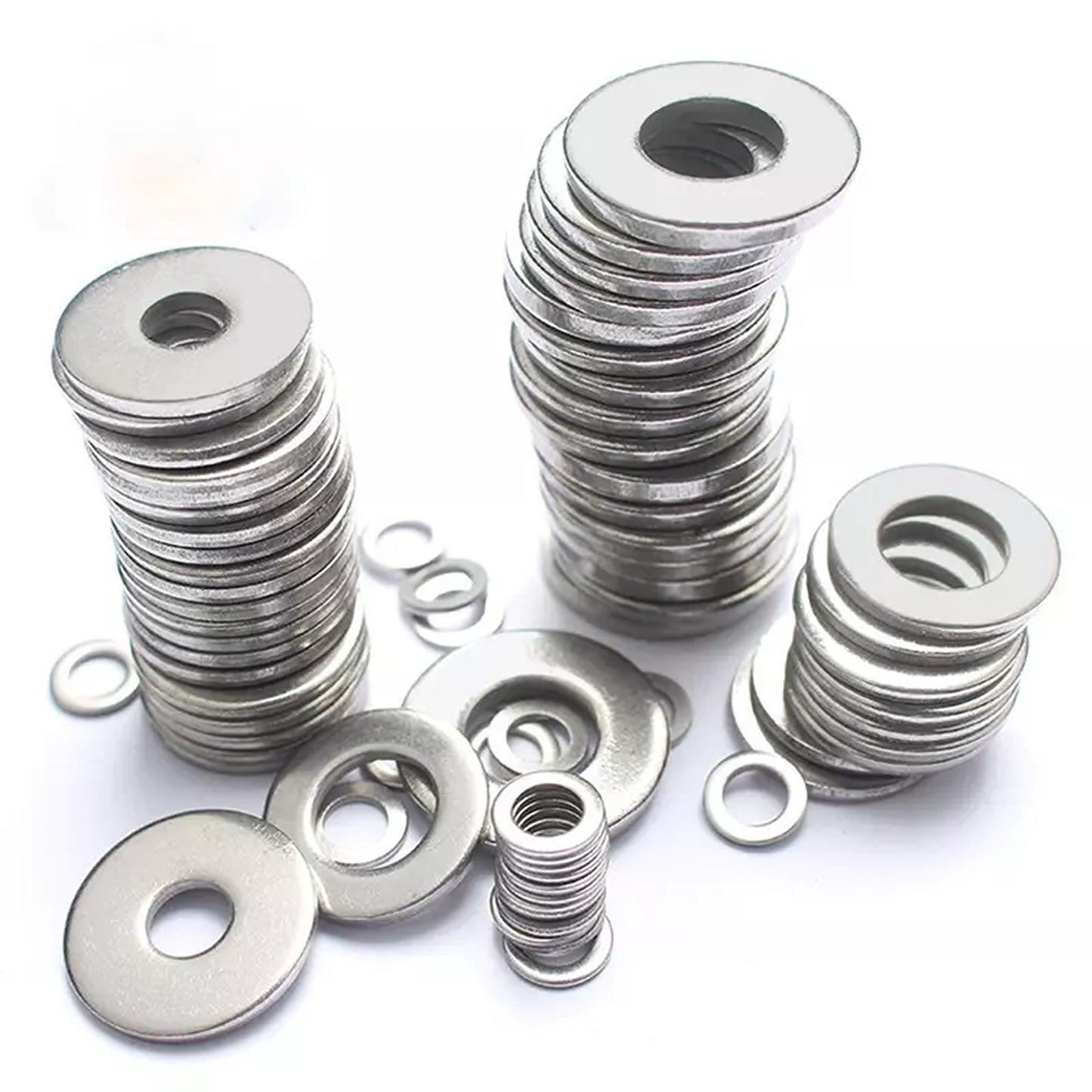 Stainless Steel Flat Washer Assortment Set 600pcs