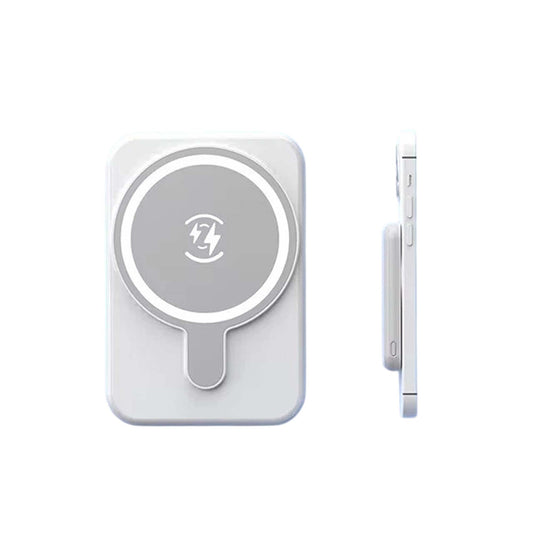 White 10000mAh Mini Magnetic Portable Wireless Charger