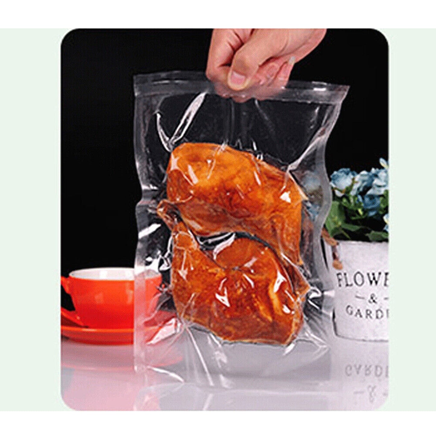 100x Heat Seal Bags for Food Storage Pre cut Vacuum Sealer Bags