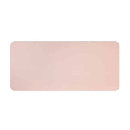 Pink PU Leather Extended Mouse Pad for Gaming and Office Use