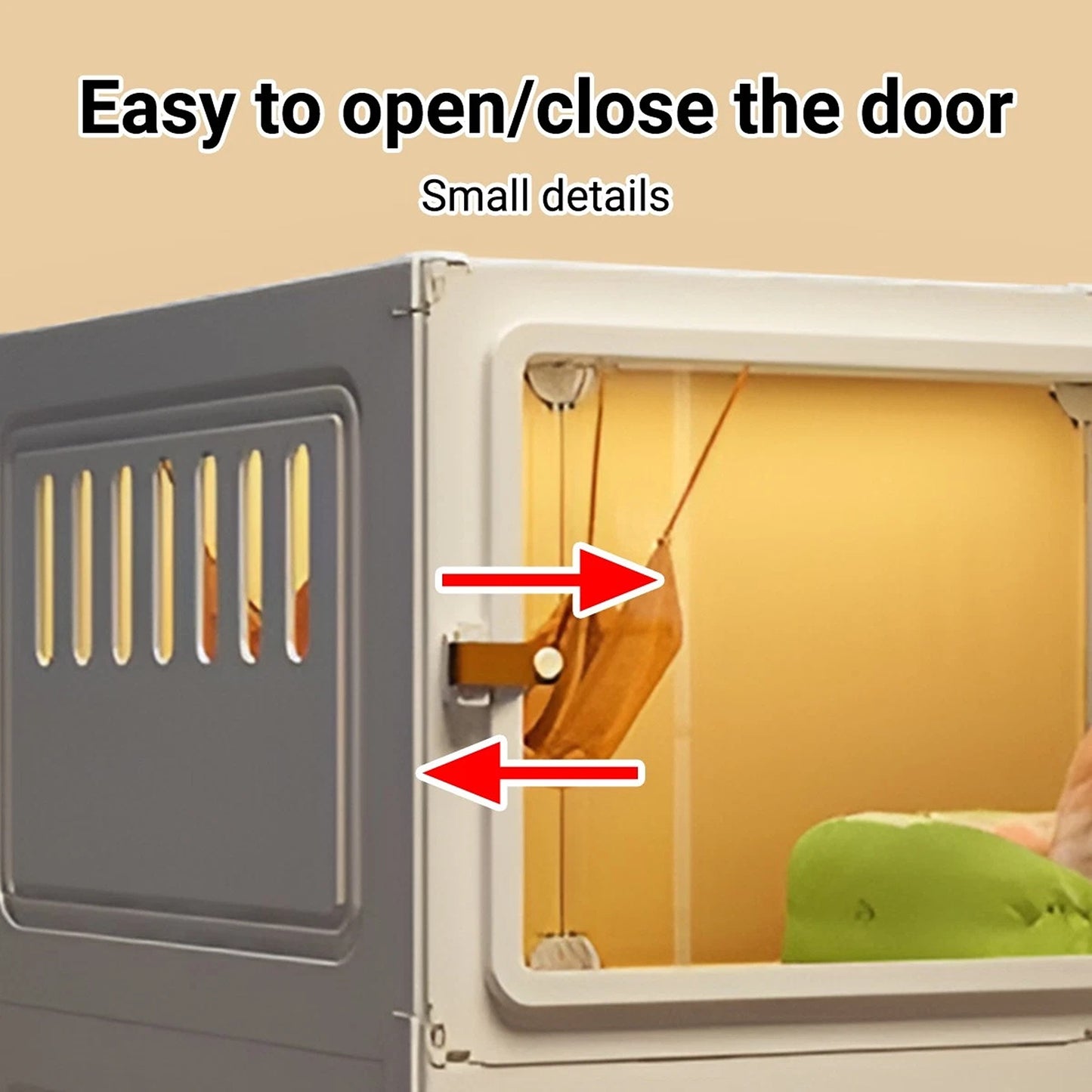 Indoor Cat House Furniture with Litter Compartment