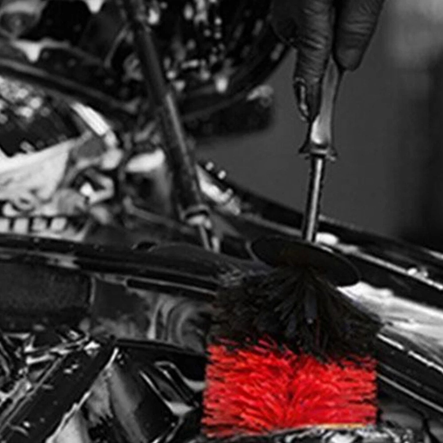 Car Wheel and Tire Cleaning Brush for Vehicle Detailing