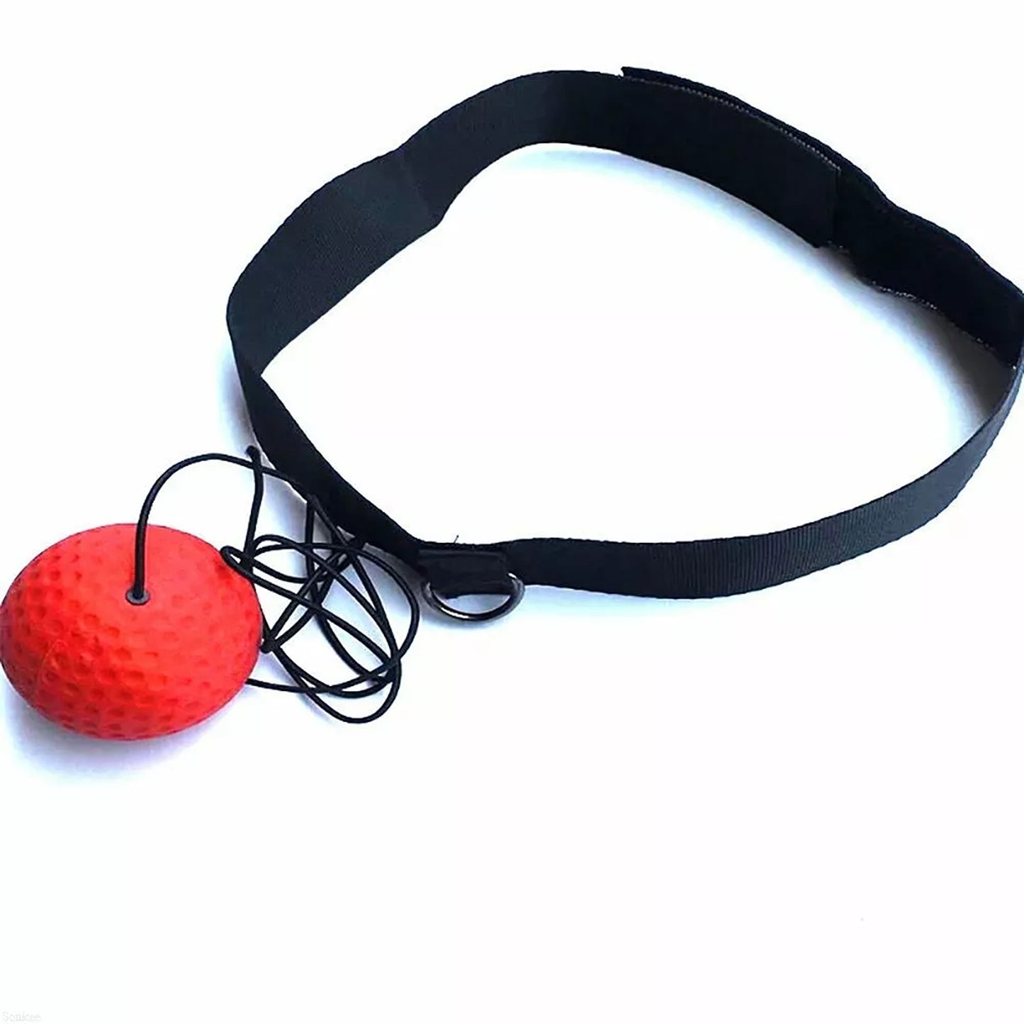 Reflex Reaction Ball Boxing Headband Speed Punch Training Red