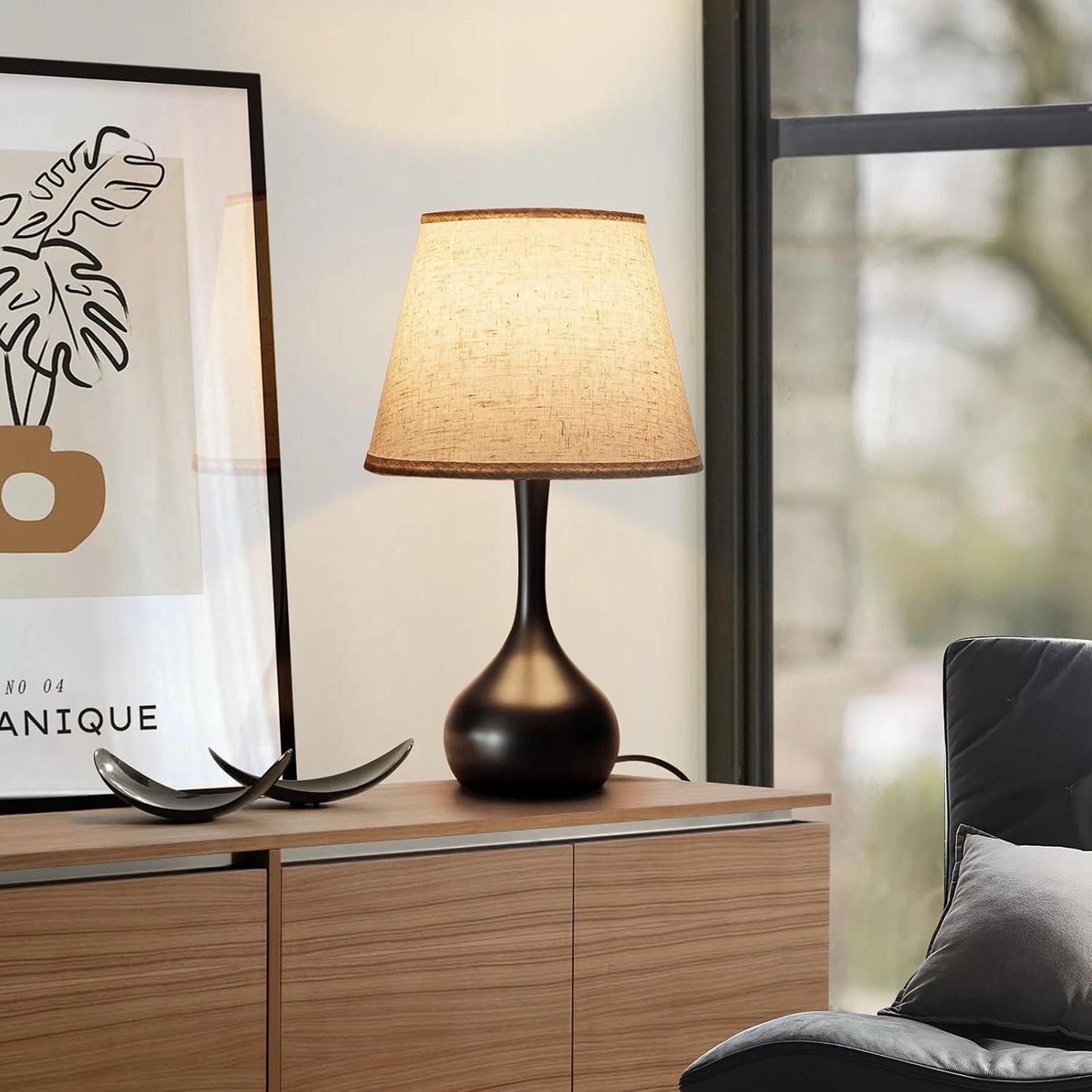 Touch Bedside Table Lamp with Three Way Dimmable Lighting