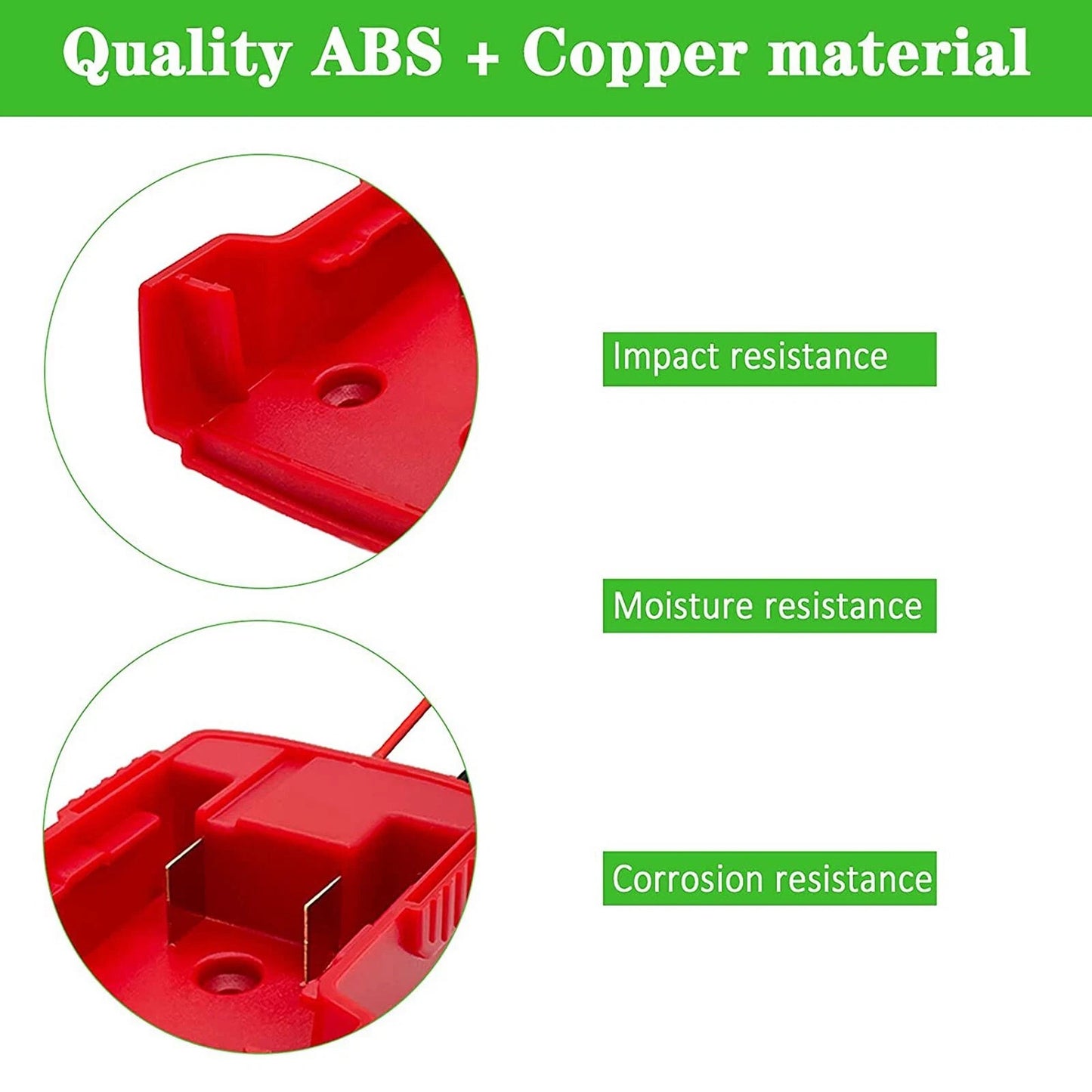 Battery Adapter For Milwaukee M18 18V Black