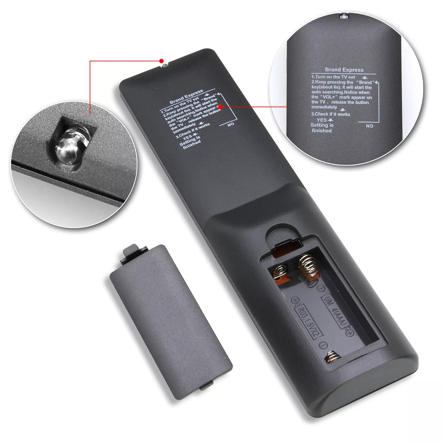 Universal TV Remote Control for Samsung Panasonic TCL Toshiba Philips JVC