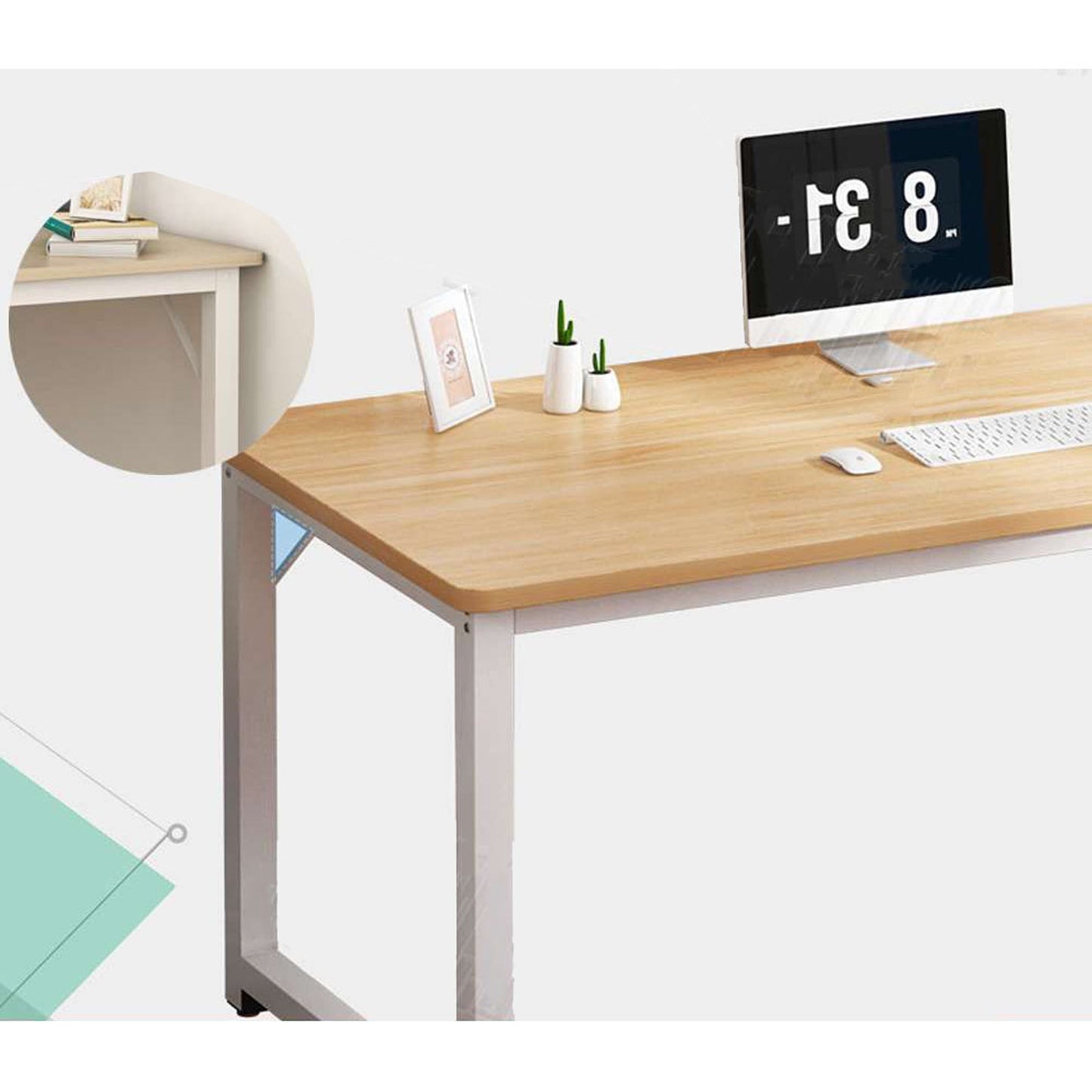 Computer Desk Workstation Study Table with Storage For Home Office