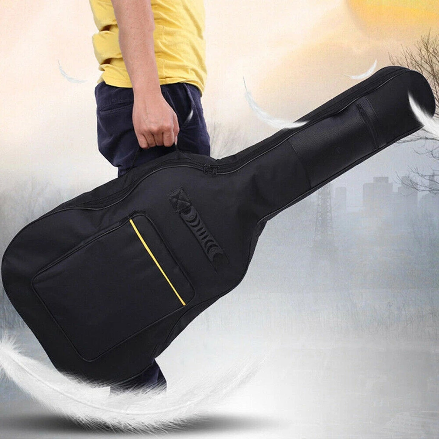 Guitar Bag Padded Gig Bag Double Strap Backpack