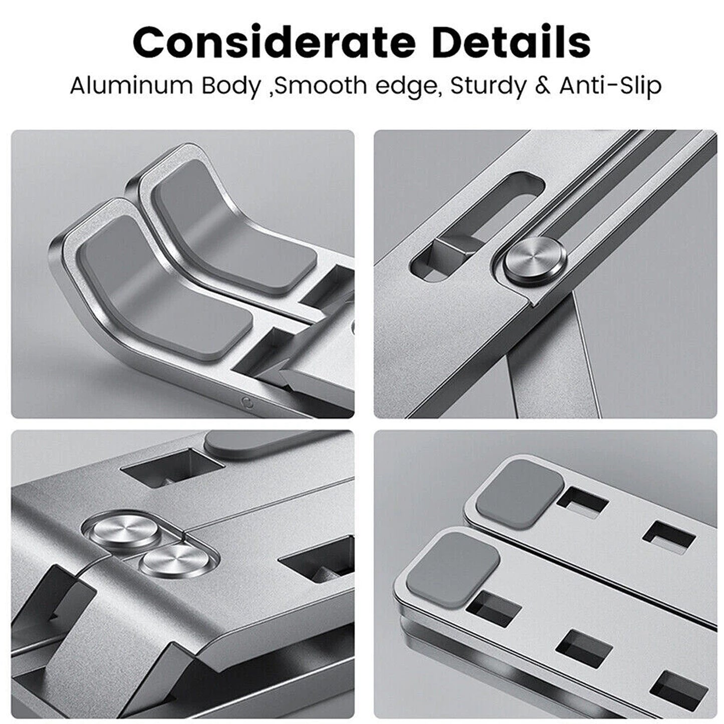 Adjustable Laptop Stand Aluminium Cooling Notebook Holder
