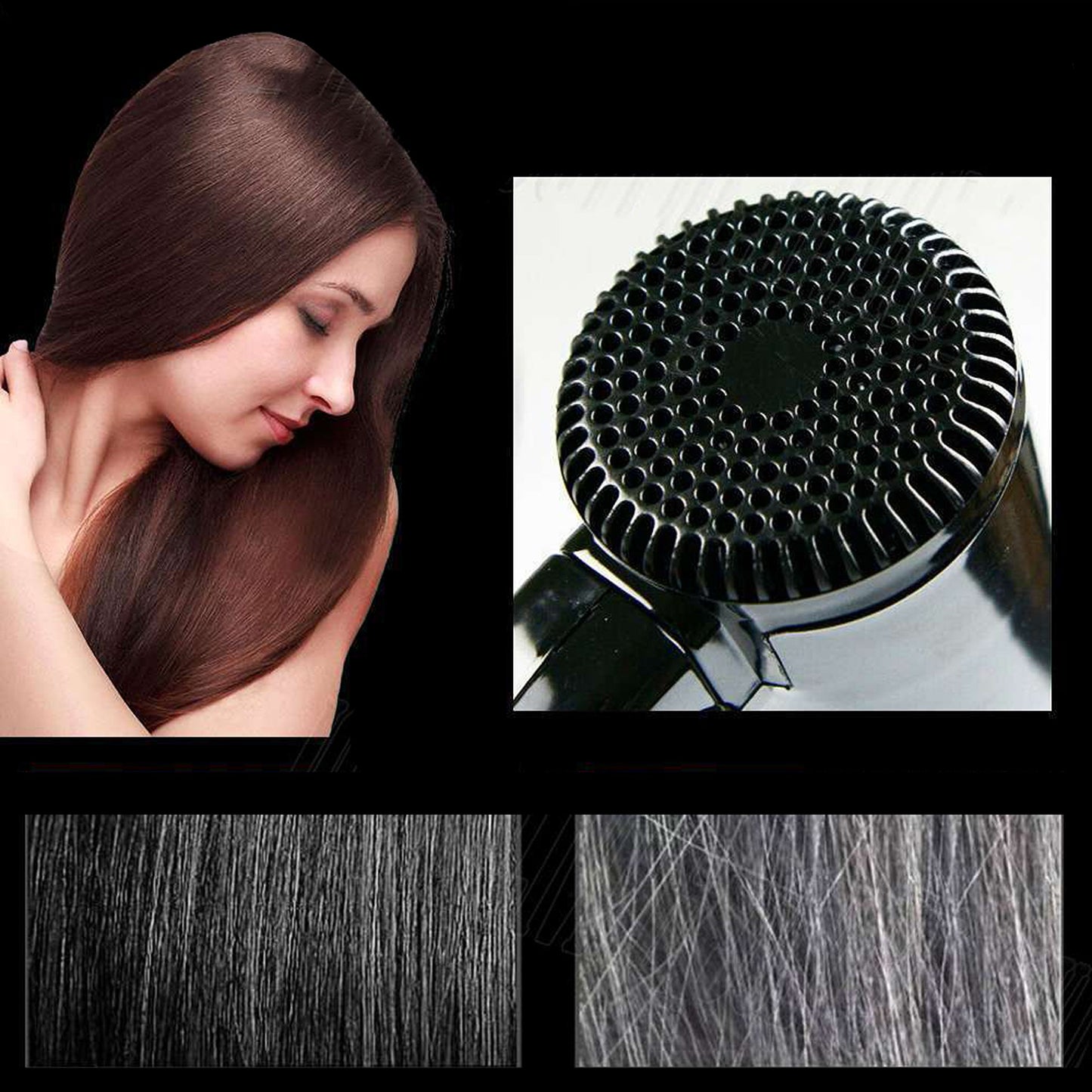 Portable Hairdryer Dry Glass Defroster Car Camping Travel