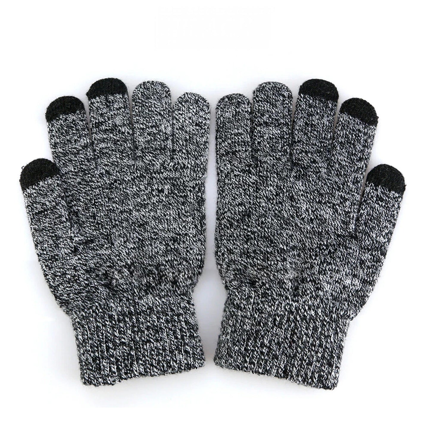 Touchscreen Winter Gloves Soft Wool for Men and Women Mobile Friendly