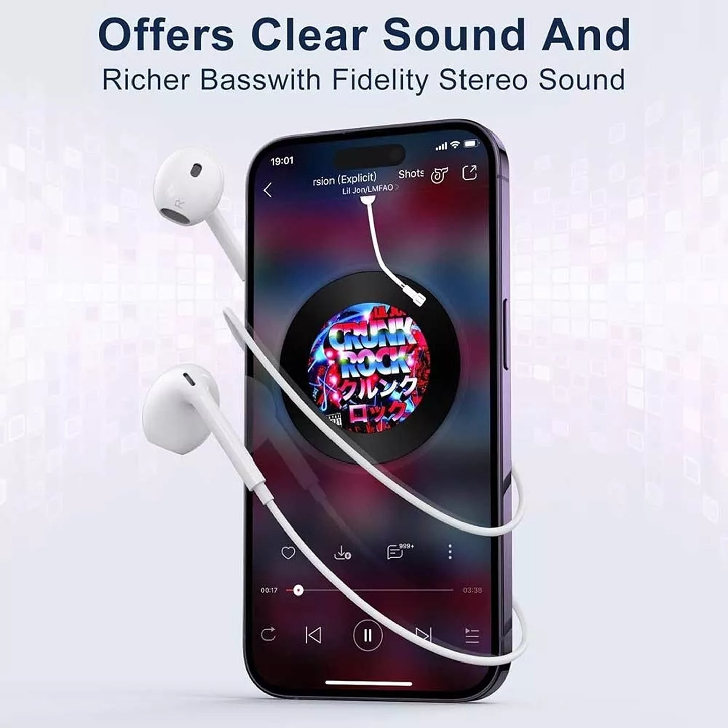 USB Type C Earphones with Mic Compatible with iPhone 15 16 and iPad