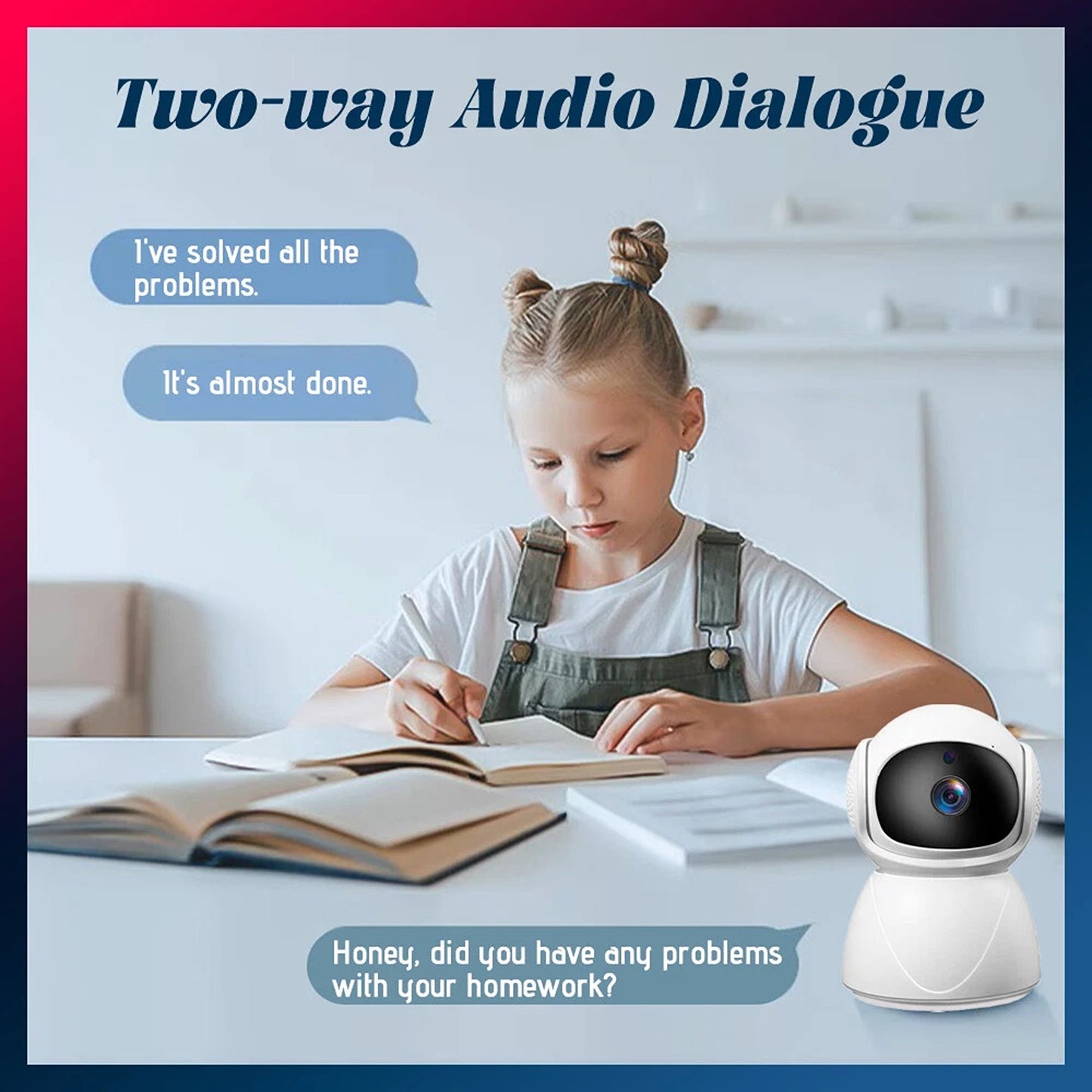 Wireless Home Security Camera System Indoor Outdoor WiFi 360 Degree CCTV