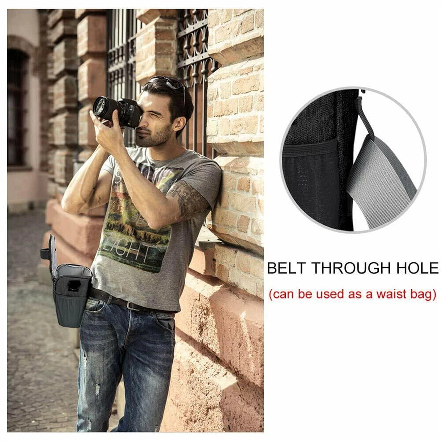 Waterproof Camera Shoulder Bag Case For Nikon CoolPix P1000 P900 P950