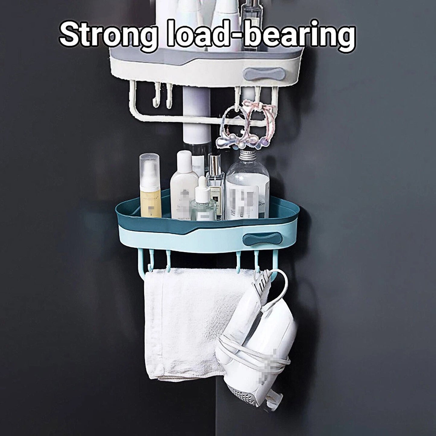 Bathroom Corner Caddy Shelf for Shampoo and Soap