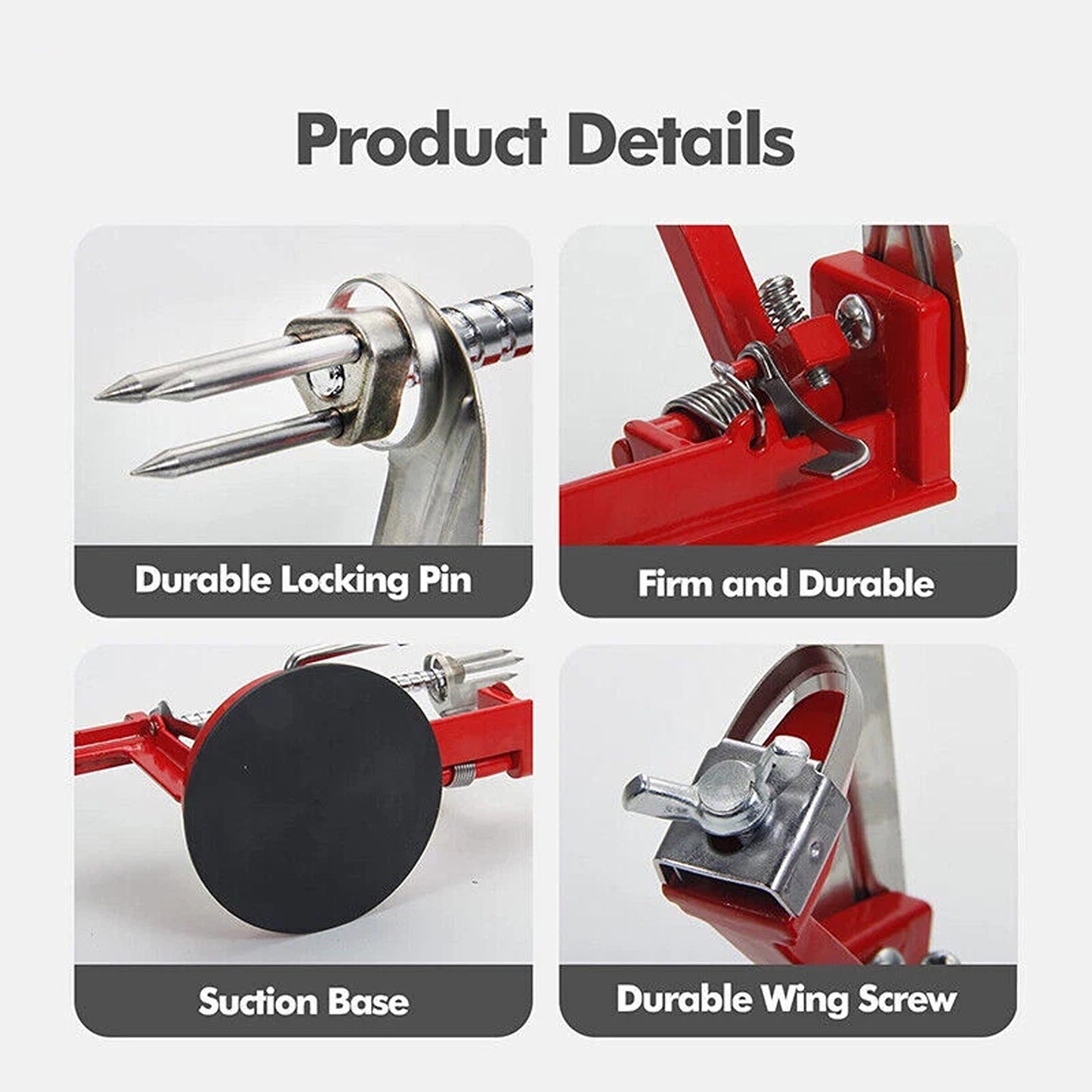 3 in 1 Apple Peeler Red Kitchen Tool Fruit Cutter Slicer and Corer