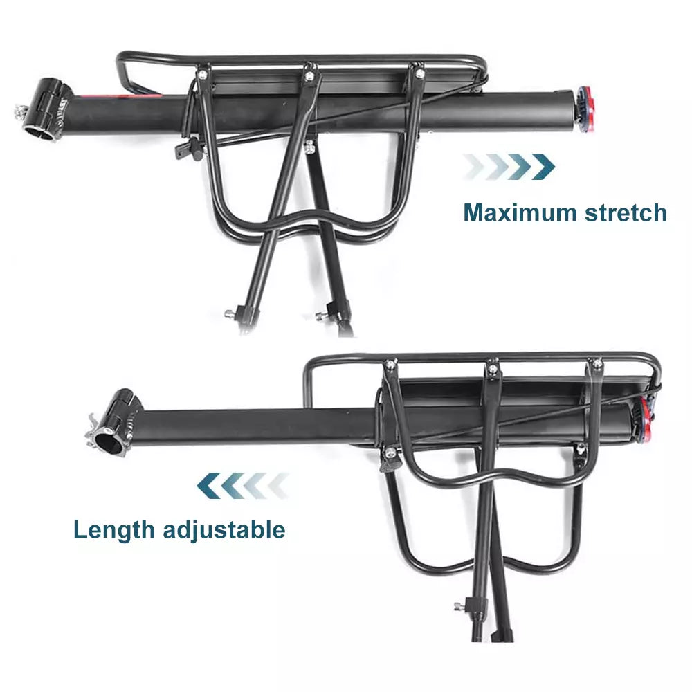 Adjustable Bike Cargo Rack with Fender and Pannier Support