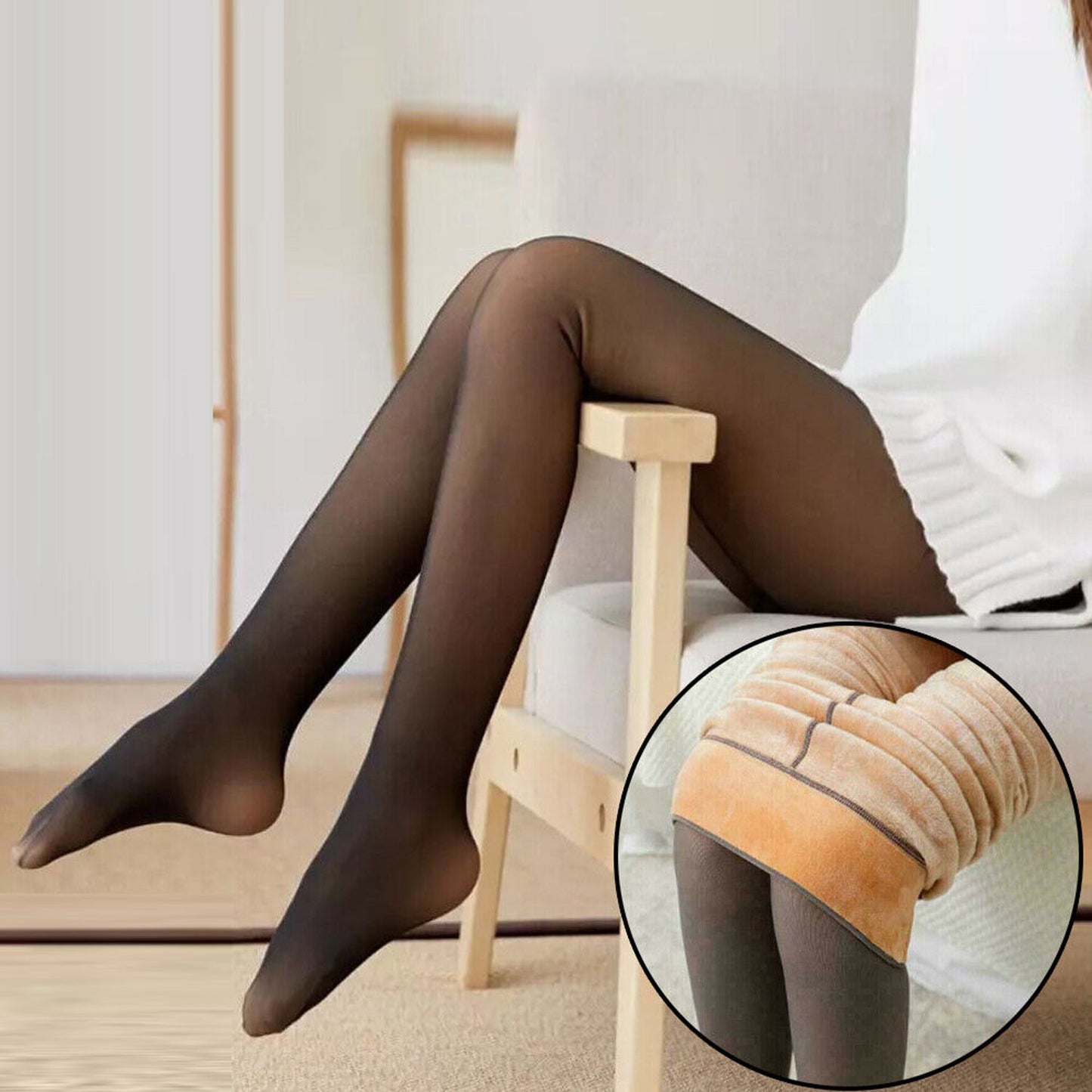 Womens Thermal Winter Fleece Tights Stockings Panty Hose