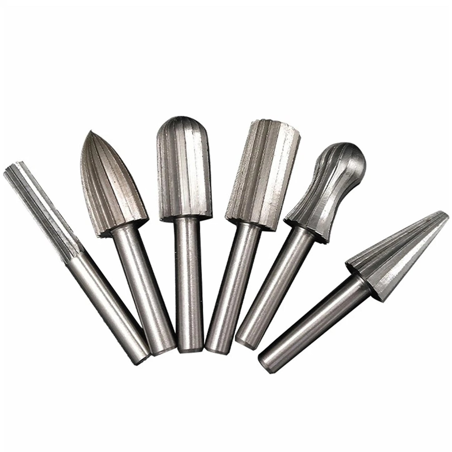 6 Piece Tungsten Carbide Burr Set Rotary Drill Bit Die Grinder