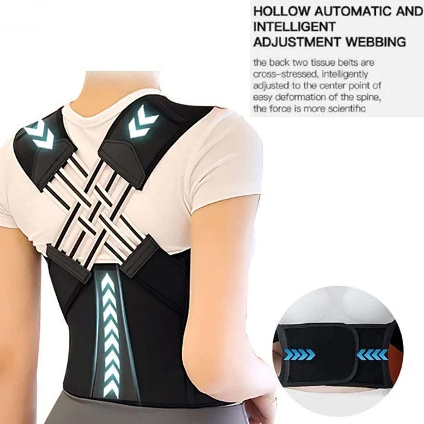 Adjustable Posture Corrector with Lumbar Support