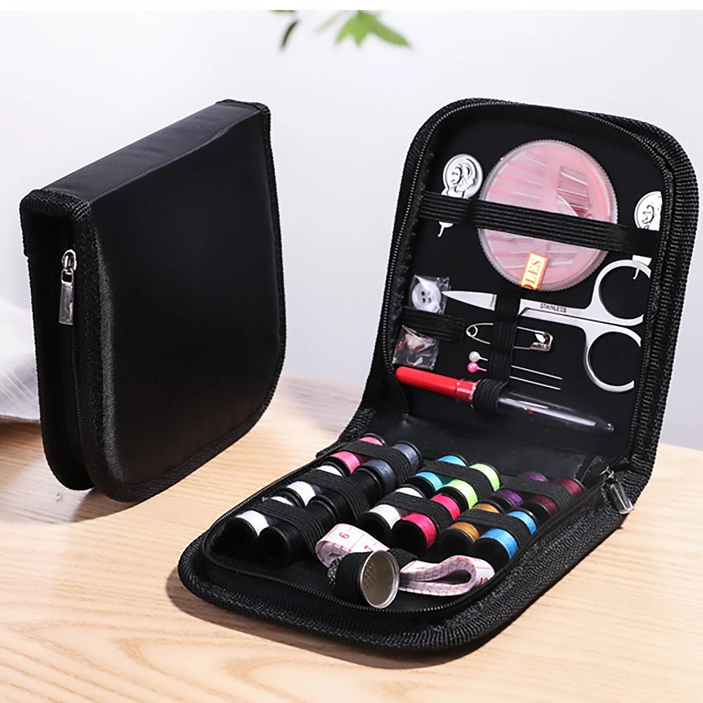 Portable Sewing Kit for Home and Travel with Thread Needles and Case