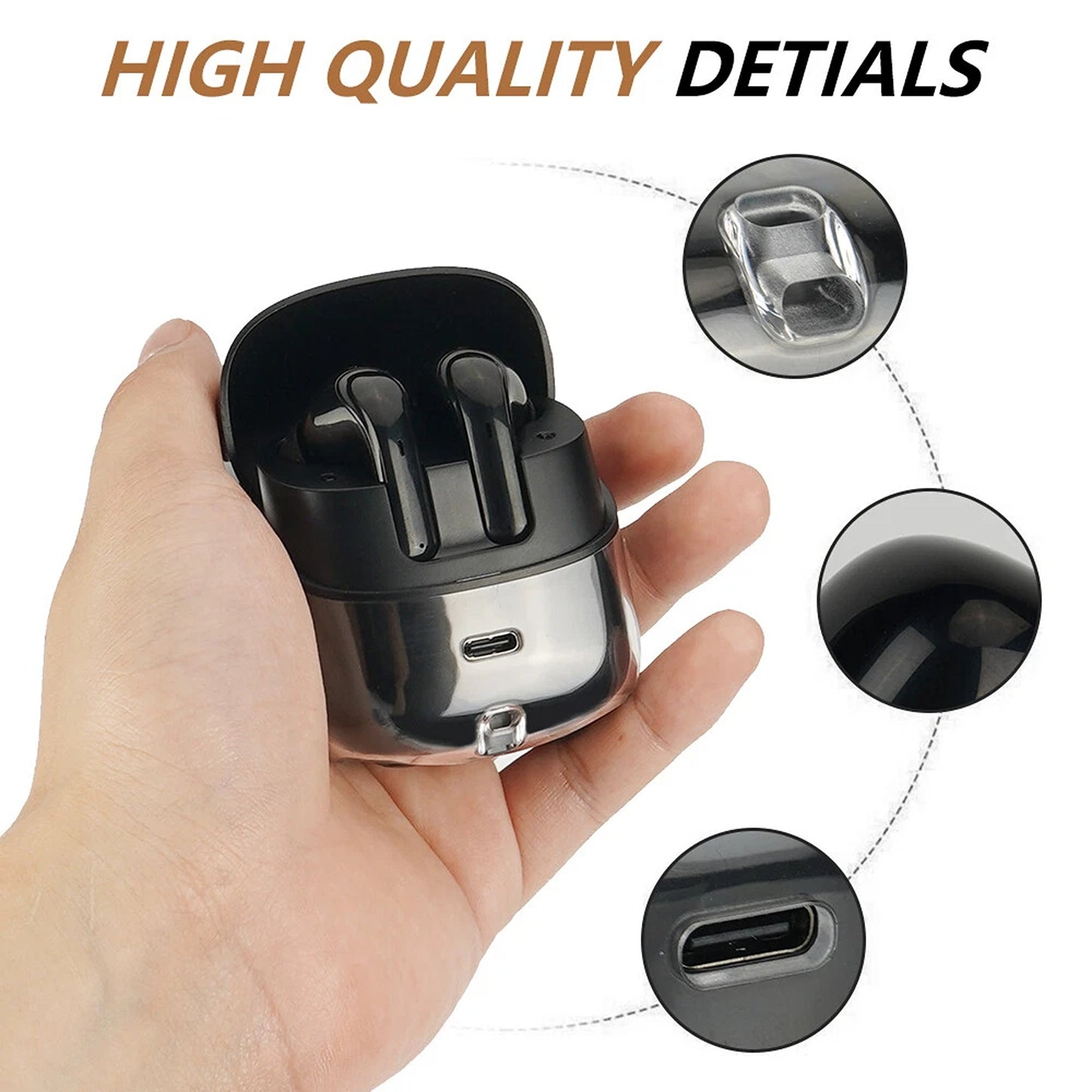 TWS Wireless Bluetooth Earbuds for iPhone Samsung and Android
