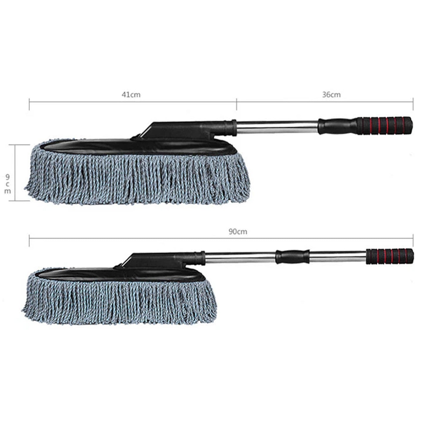 Microfiber Car Wash Duster With Telescoping Handle Cleaning Brush