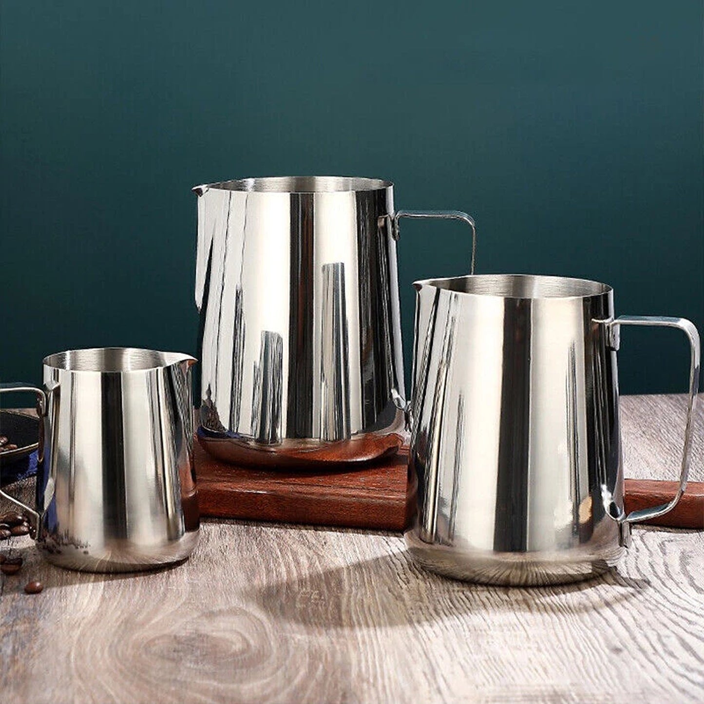 Stainless Steel Milk Frothing Pitcher with Scale for Coffee and Latte