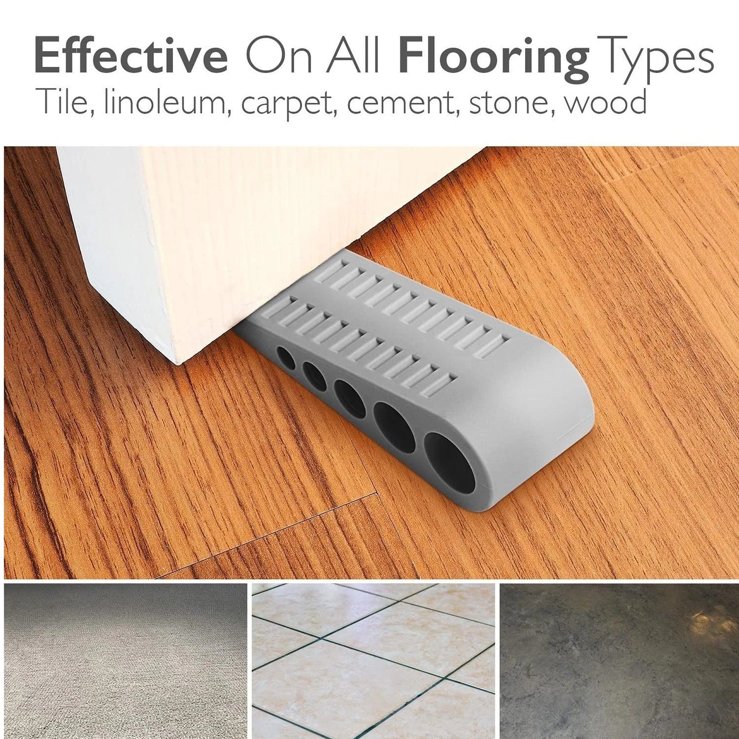 3pcs Door Wedge Stoppers for Safety and Security