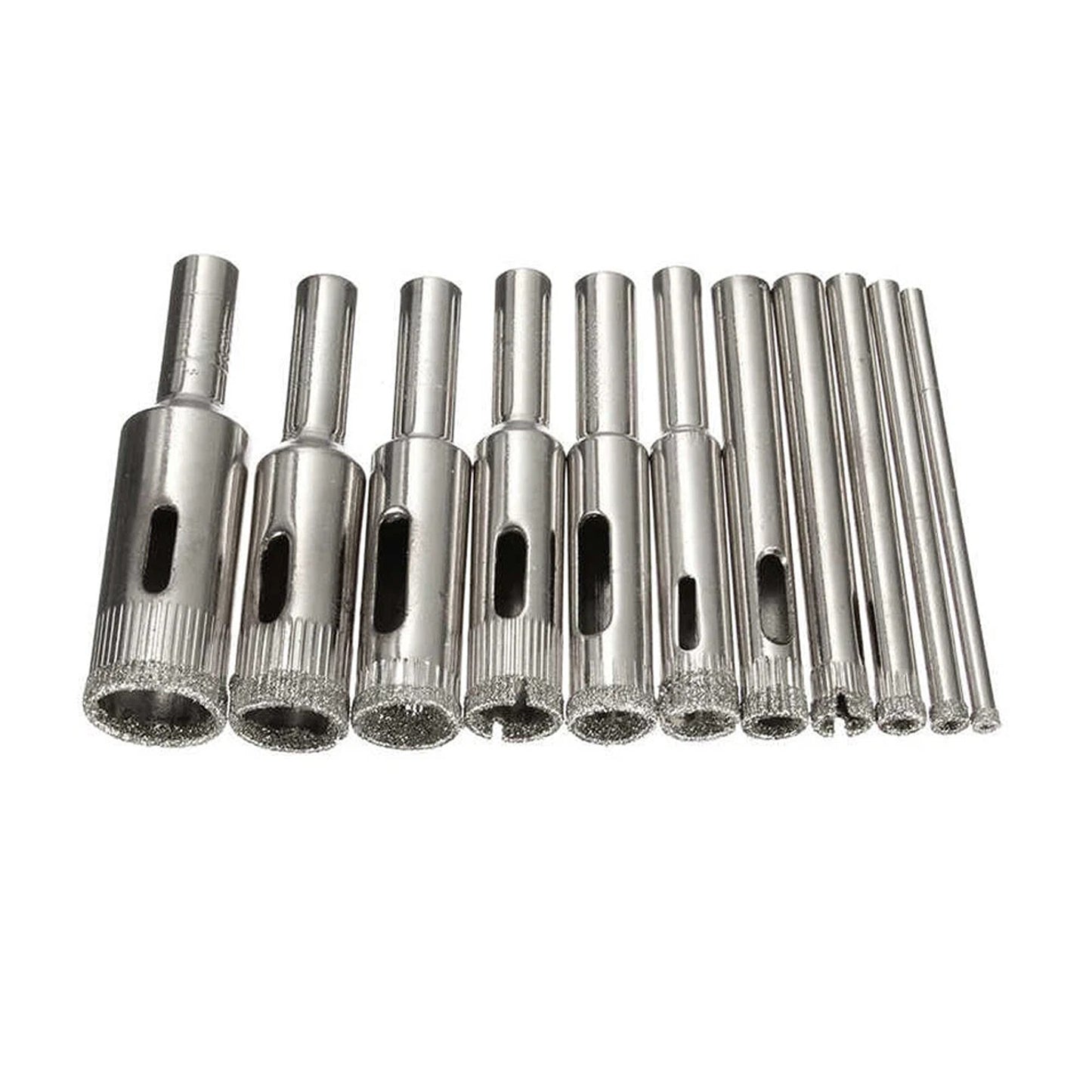 Diamond Hole Saw Drill Bit Set 3mm to 13mm 10 Pieces