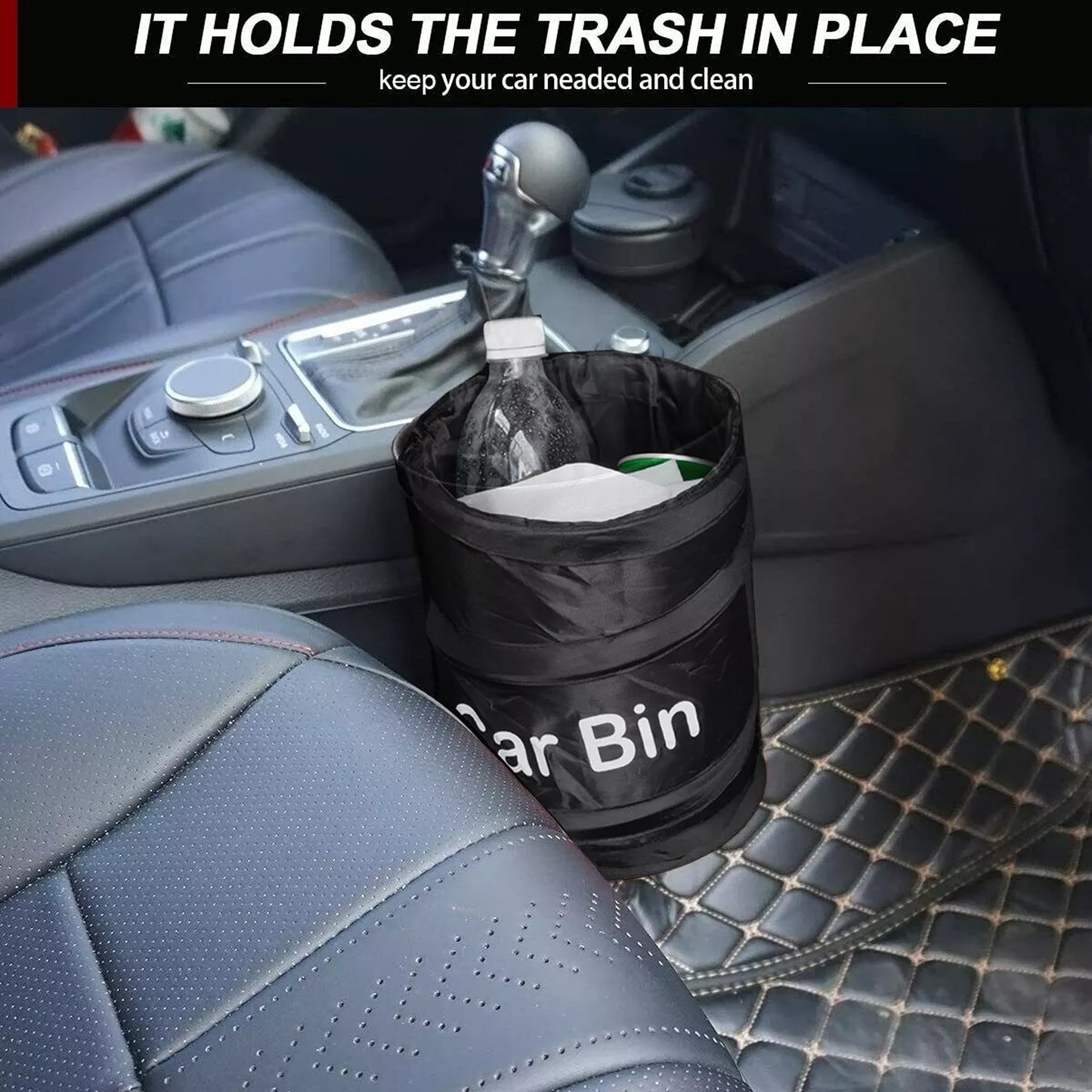 Foldable Car Trash Bin Waterproof Garbage Storage Organizer