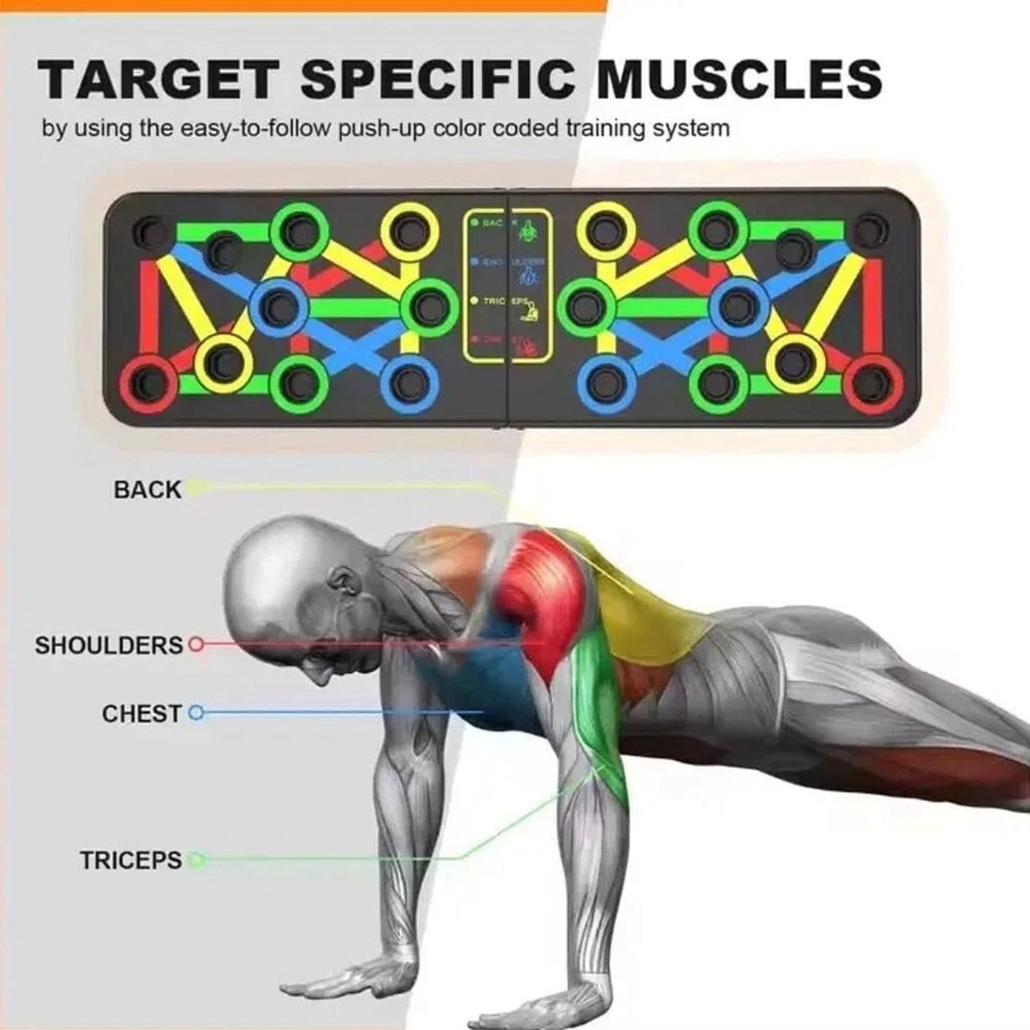 Push Up Board for Home Exercise Multifunctional Foldable Gym Training