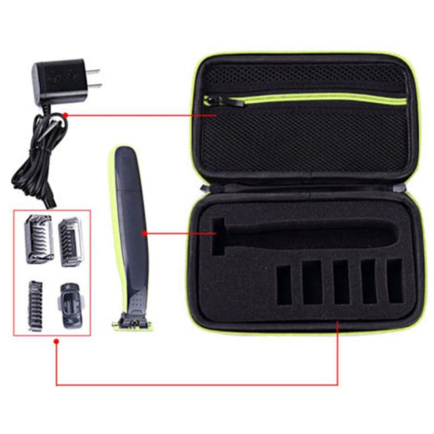 Travel Storage Case for One Blade Shaver Portable Hard Bag