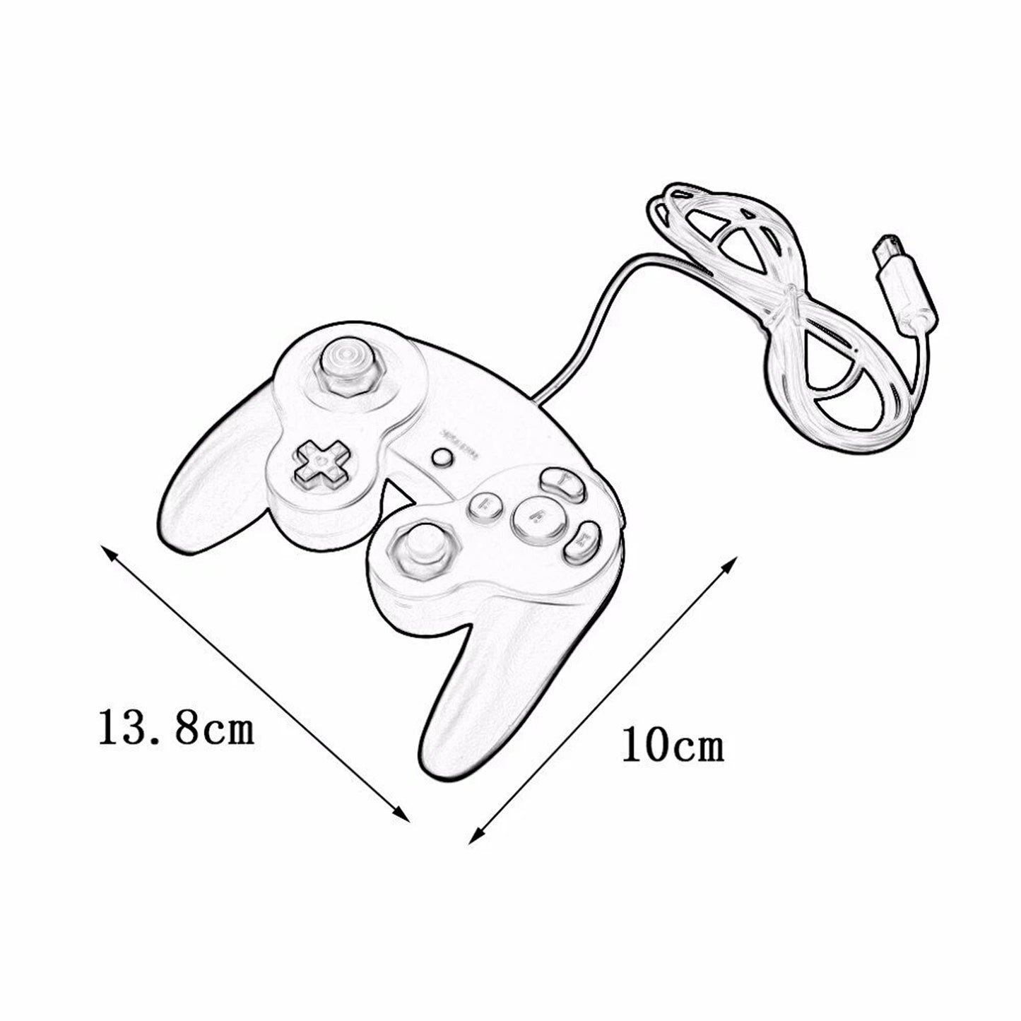 Green Replacement Controller For Nintendo GameCube GC Gamepad