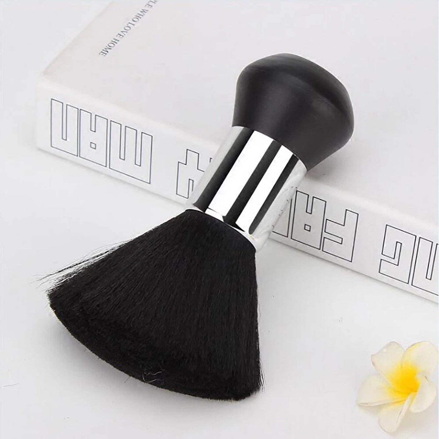 Barber Neck Duster Brush Hair Cutting Cleaning Brush Black