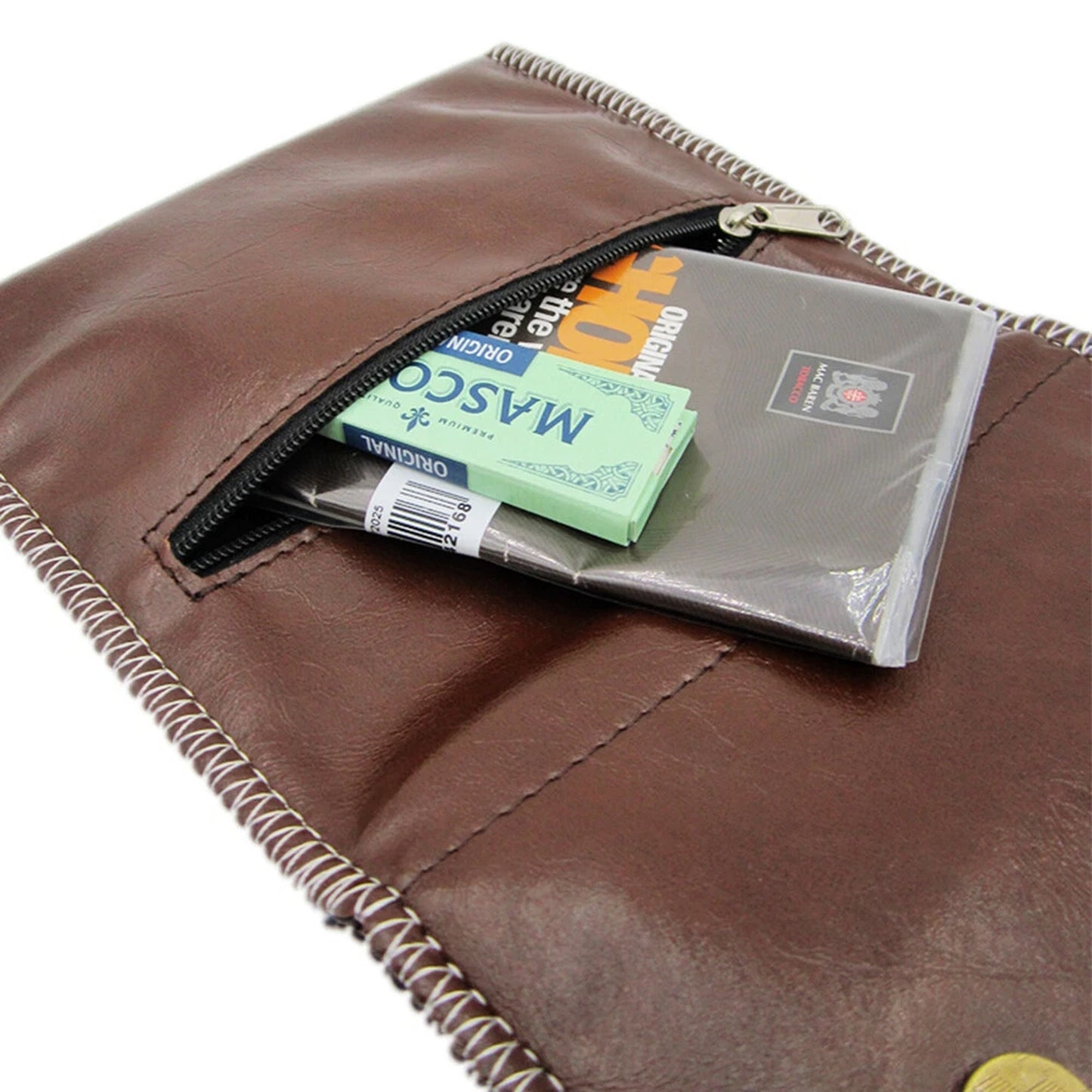 Random Colour Leather Cigarette Rolling Tobacco Case