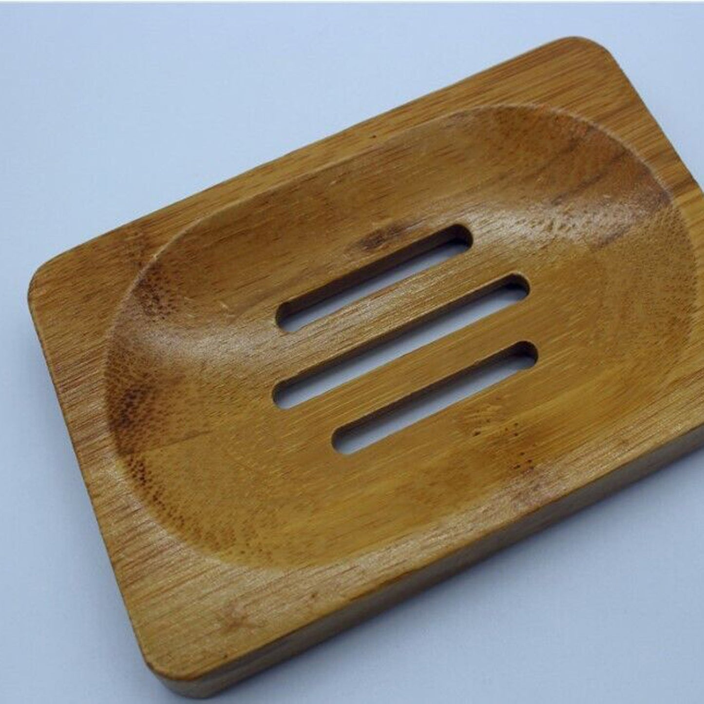 Home Bathroom Bamboo Soap Storage Shower Plate