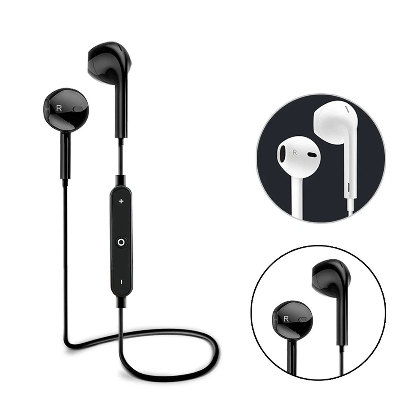 Wireless Sweatproof Headphones with Mic for Workout and Gym