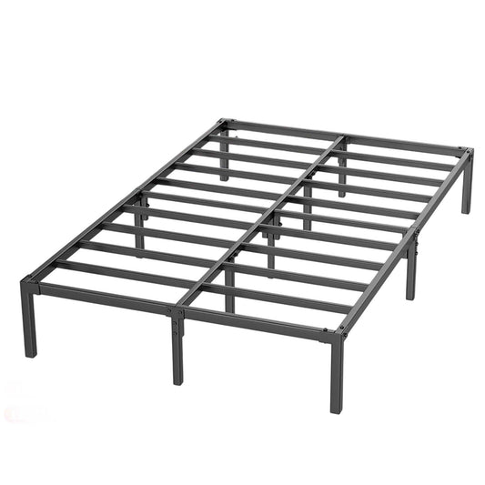 35cm Double Bed Frame Heavy Duty Metal Mattress Base Industrial Style