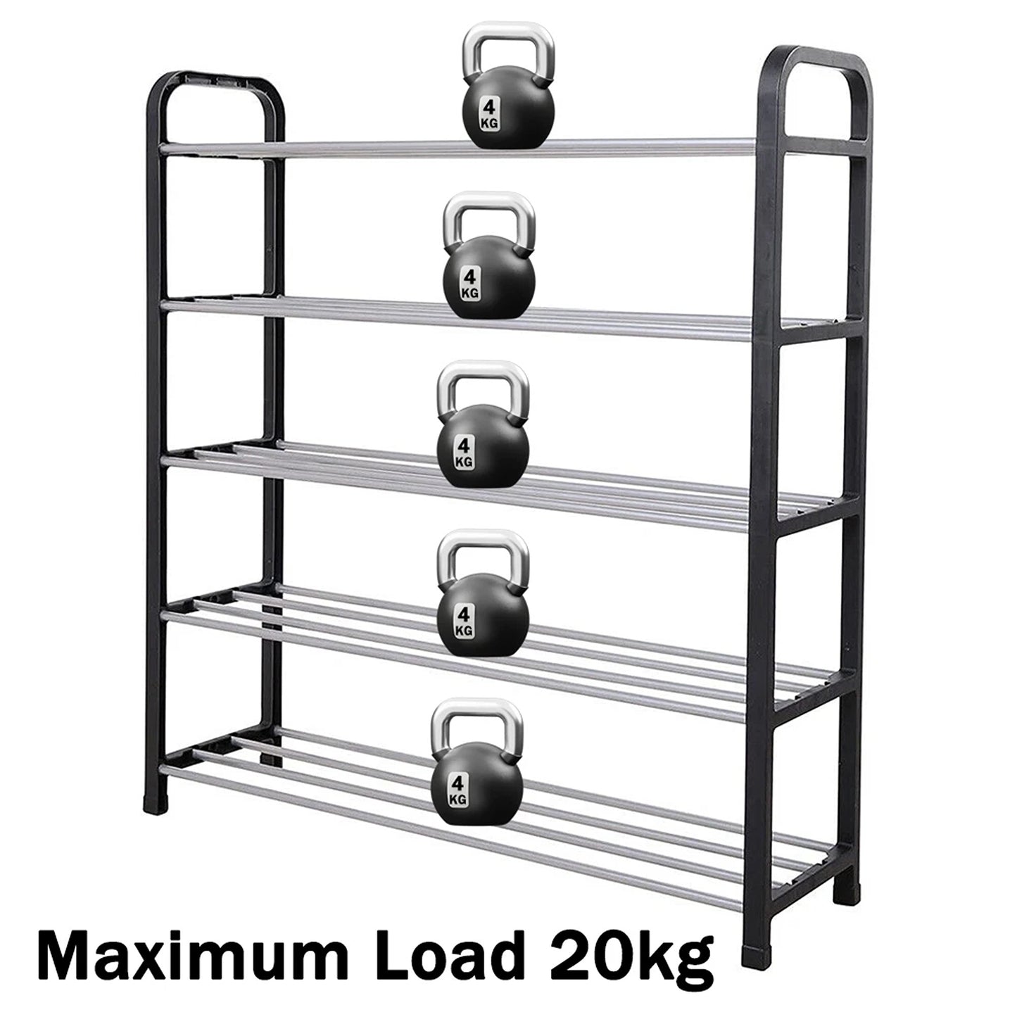 5 Tier Shoe Storage Organizer Rack Shelf Stand Space Saving