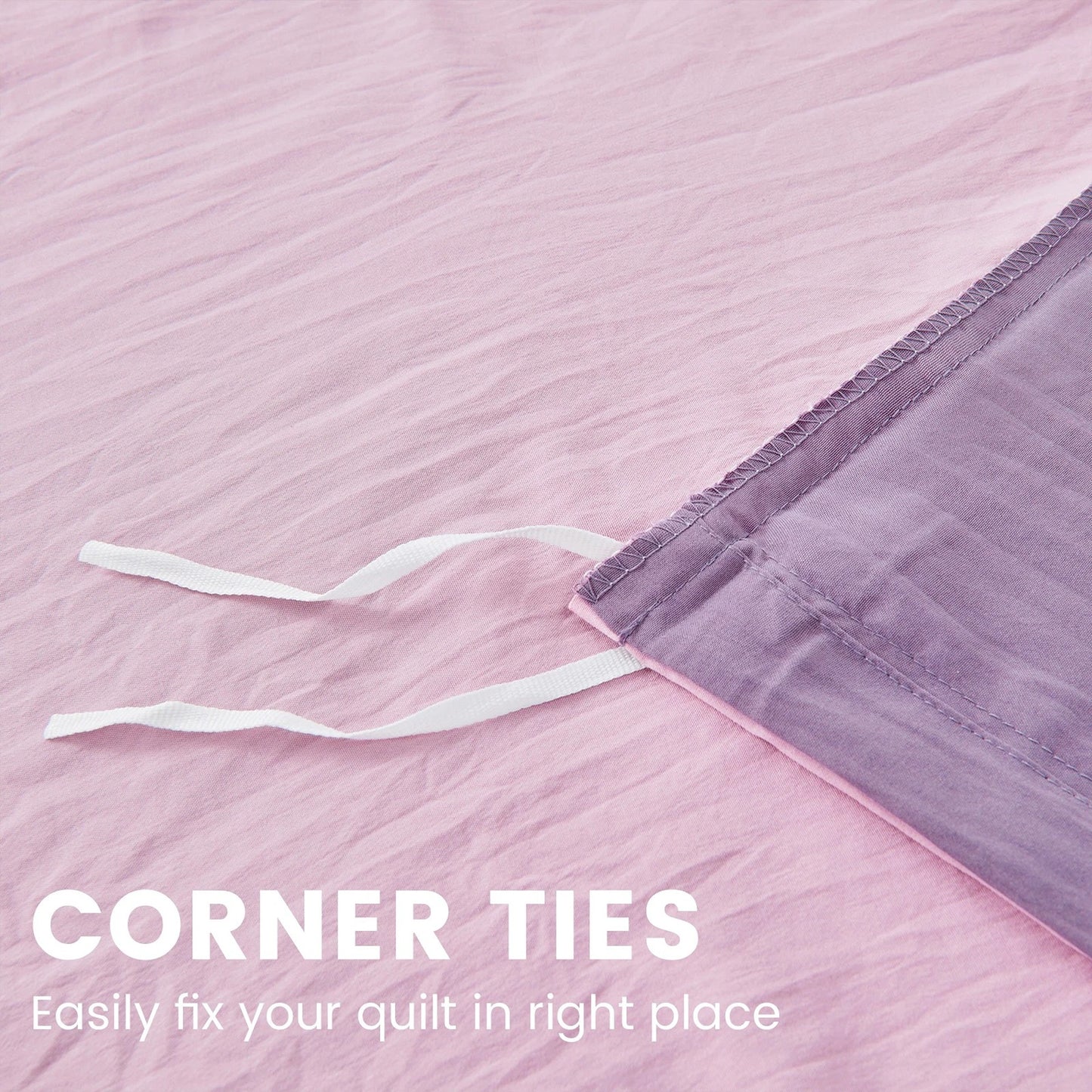 Dusty Lilac 2000 Thread Count Quilt Cover Set Soft Luxury Bedding