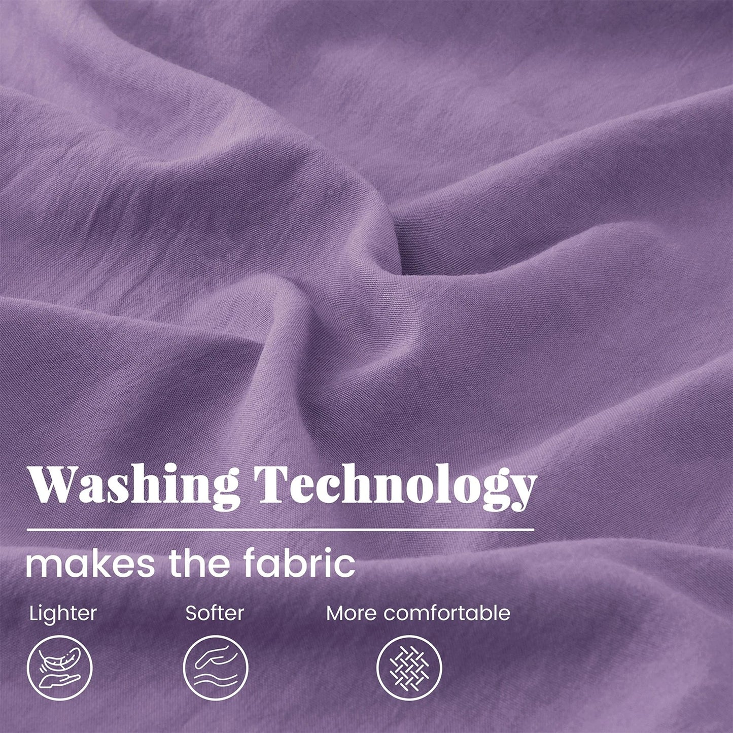 Dusty Lilac 2000 Thread Count Quilt Cover Set Soft Luxury Bedding